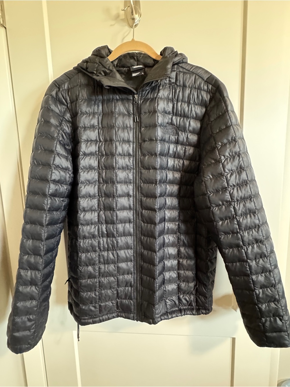 Like New The North Face Men's Black Quilted Hooded Puffer Jacket